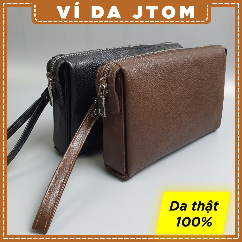 Ví Da Clutch hộp nam da mill CL130  - 100% da bò thật