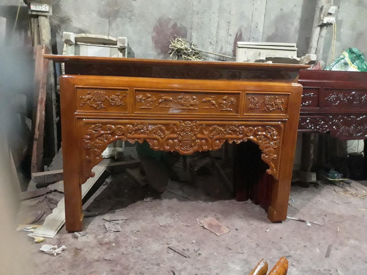 Án gian thờ gỗ mít - 1m75*1m27*81cm