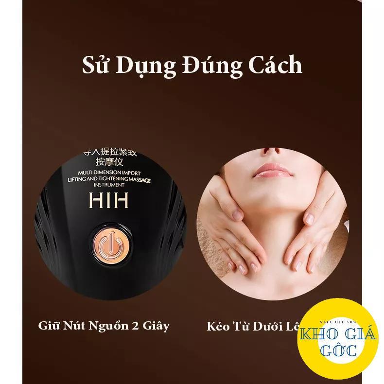 Máy massage nâng cơ mặt , mát xa mặt cổ HIH, Máy mát xa dùng pin