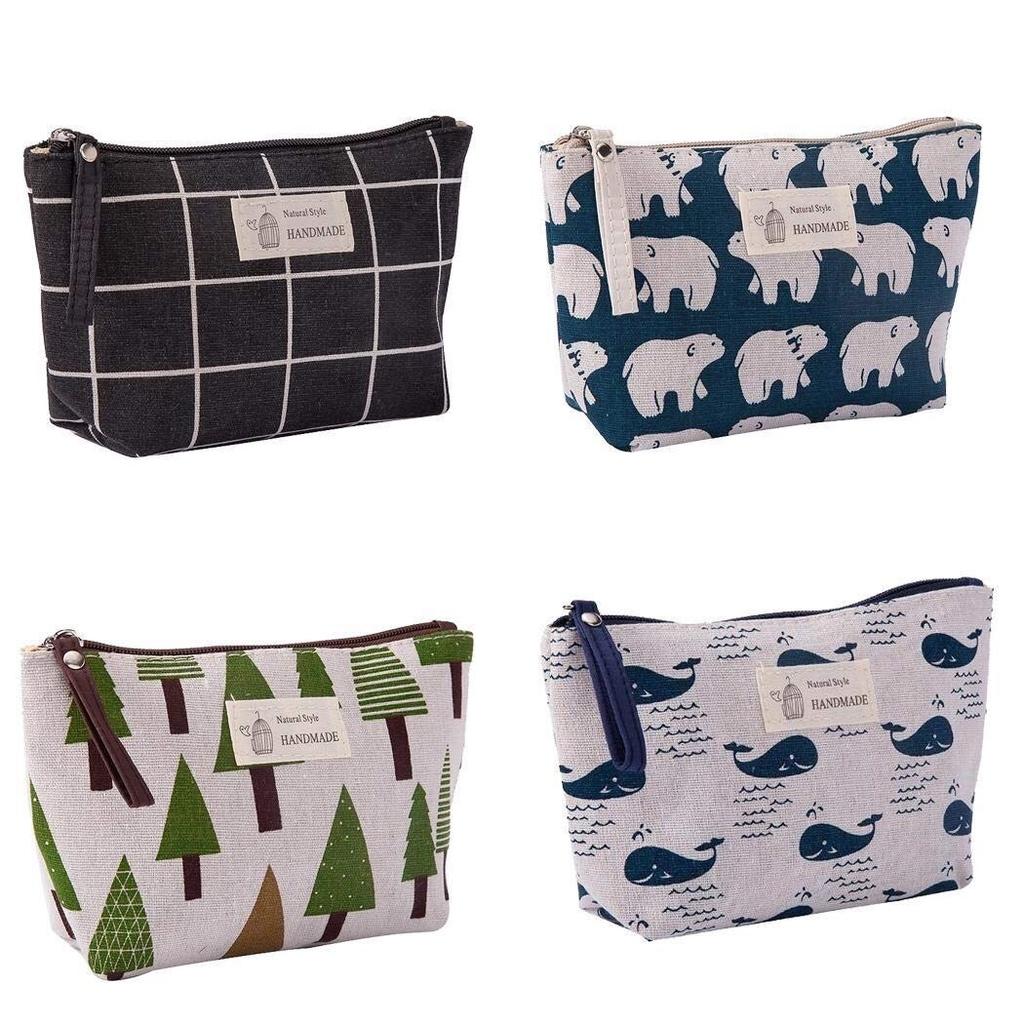 Cotton Linen Large-Capacity Cosmetic Storage Bag Multi-function Travel Cosmetics Organizer Escritori органайзер для косметии