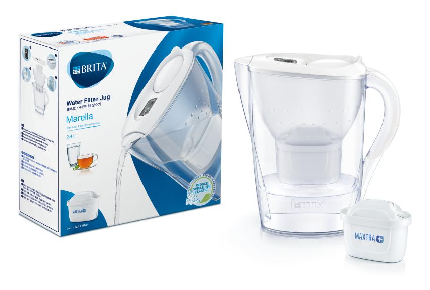 Bình Lọc Nước BRITA Marella Cool White - 2.4L (Kèm Maxtra Plus)