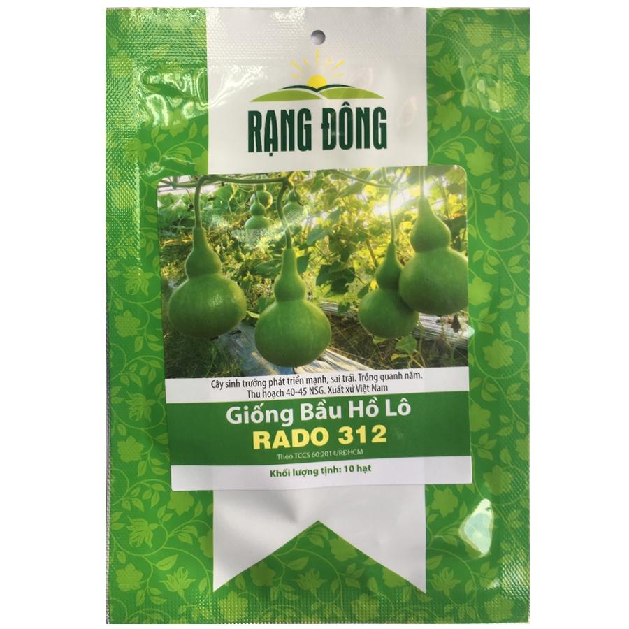 Hạt Giống Bầu Hồ Lô Năng Suất Cao RA DO 312- 1 GRAM Trái có hình dạng rất đẹp, trái có thể ăn non hay để khô