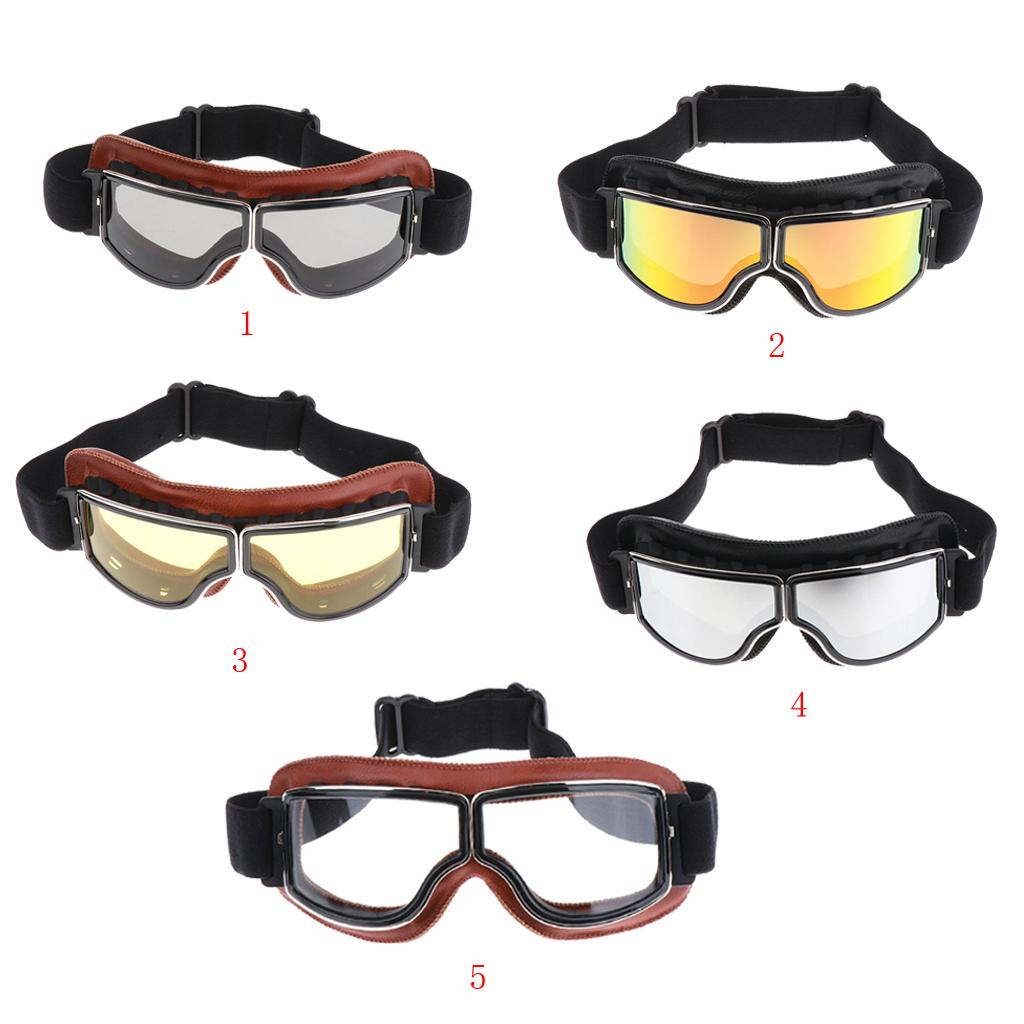 Vintage Leather Goggles  Glasses  Driving Motorcycle Cruiser #1