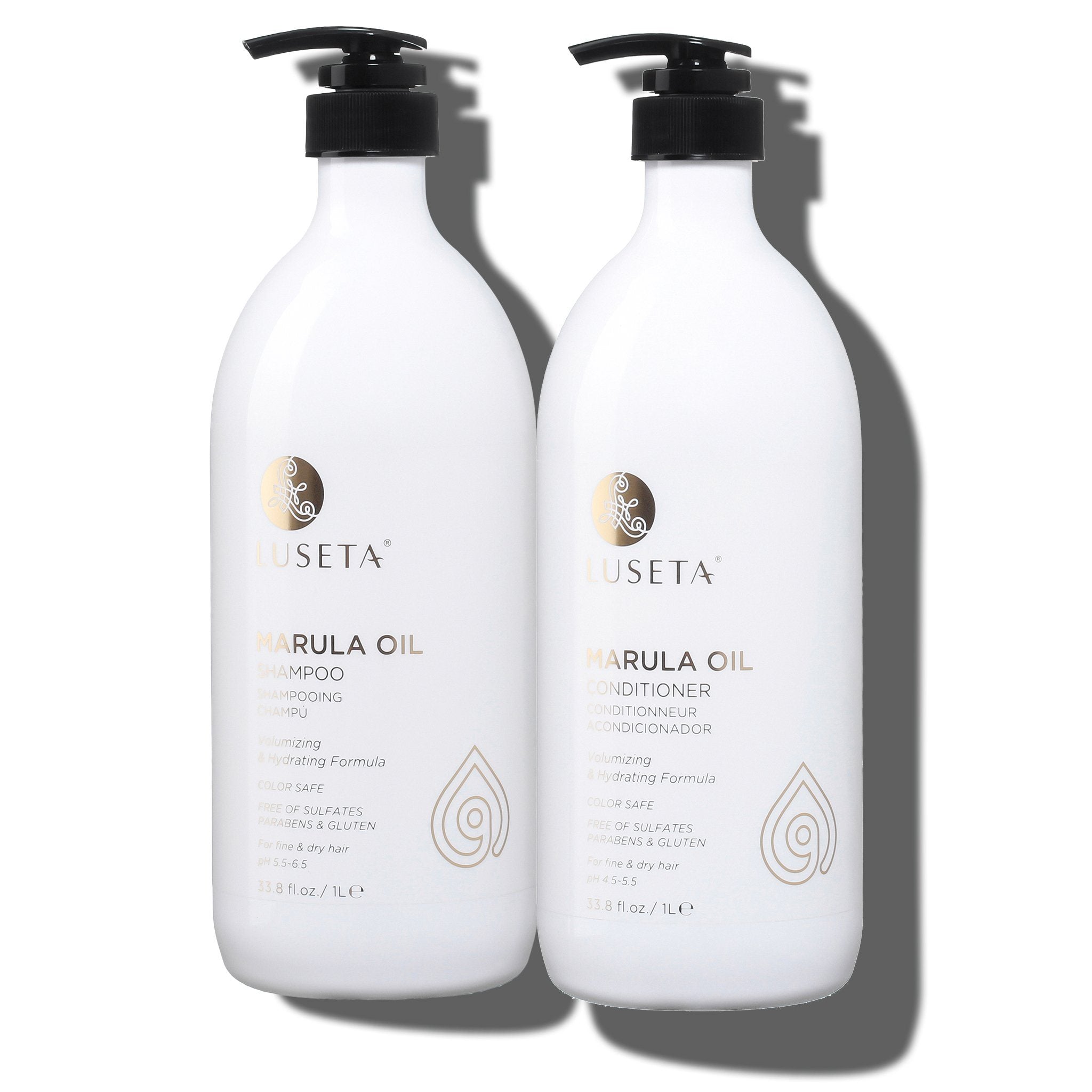 SET GỘI XẢ LUSETA MARULA OIL 1000ML