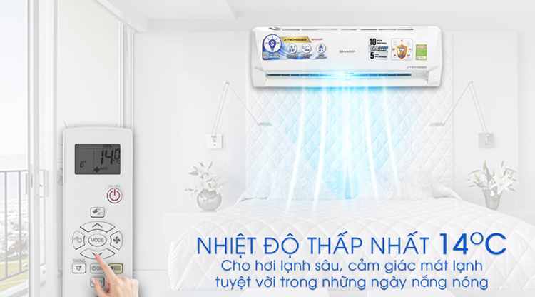 Điều Hòa Inverter Sharp AH-X18VEW (18.000Btu) - Hàng Chính Hãng