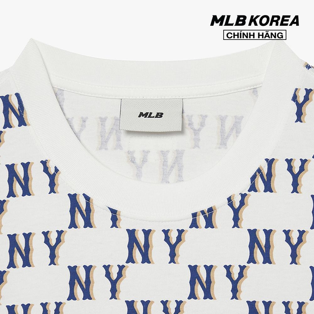 MLB - Áo thun unisex cổ tròn tay ngắn Checkerboard Clipping Logo Overfit 3ATSM1133-50WHS