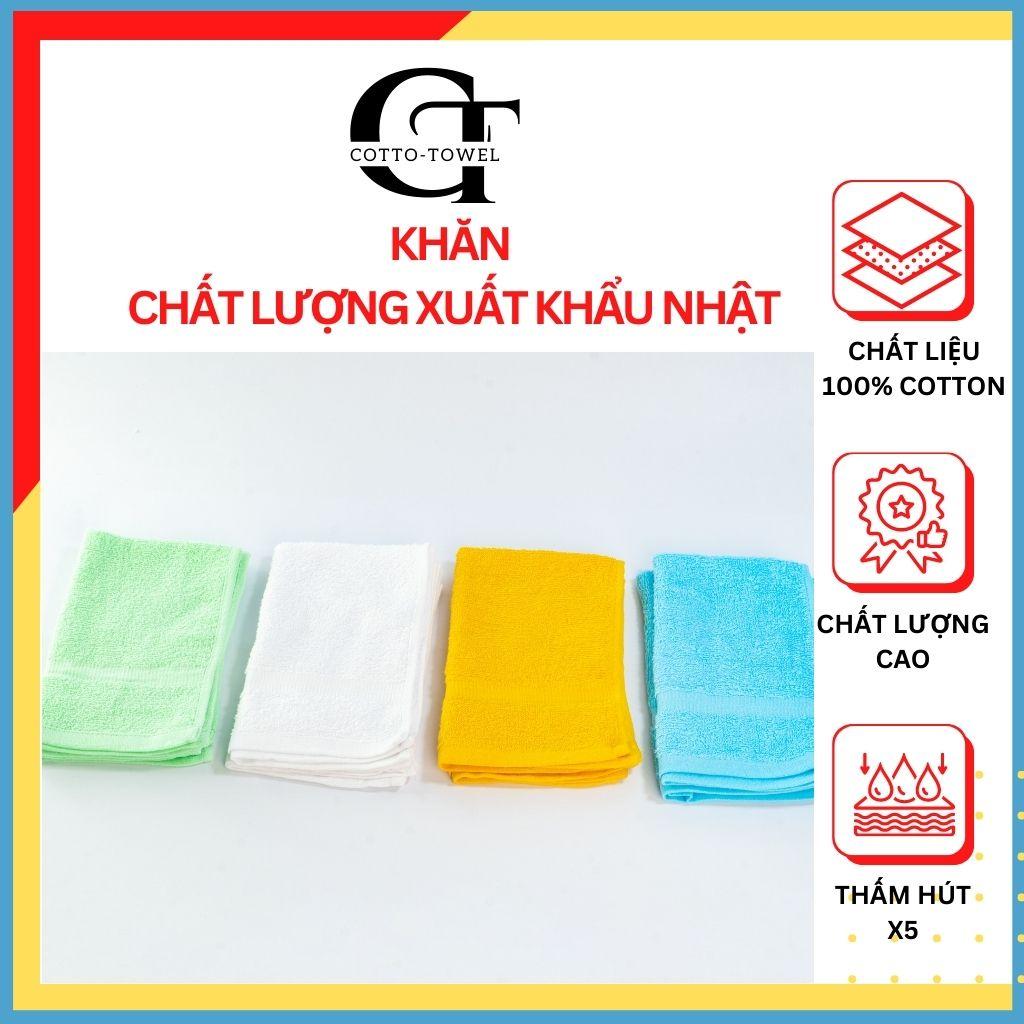 Khăn mặt Cao cấp 100% Cotton Mềm mịn, thấm hút HÀNG XUẤT NHẬT