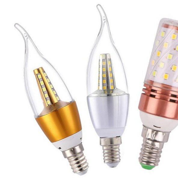 Bóng Đèn Led Nến 5W E14 - E27 Ánh Sáng Trắng, Vàng