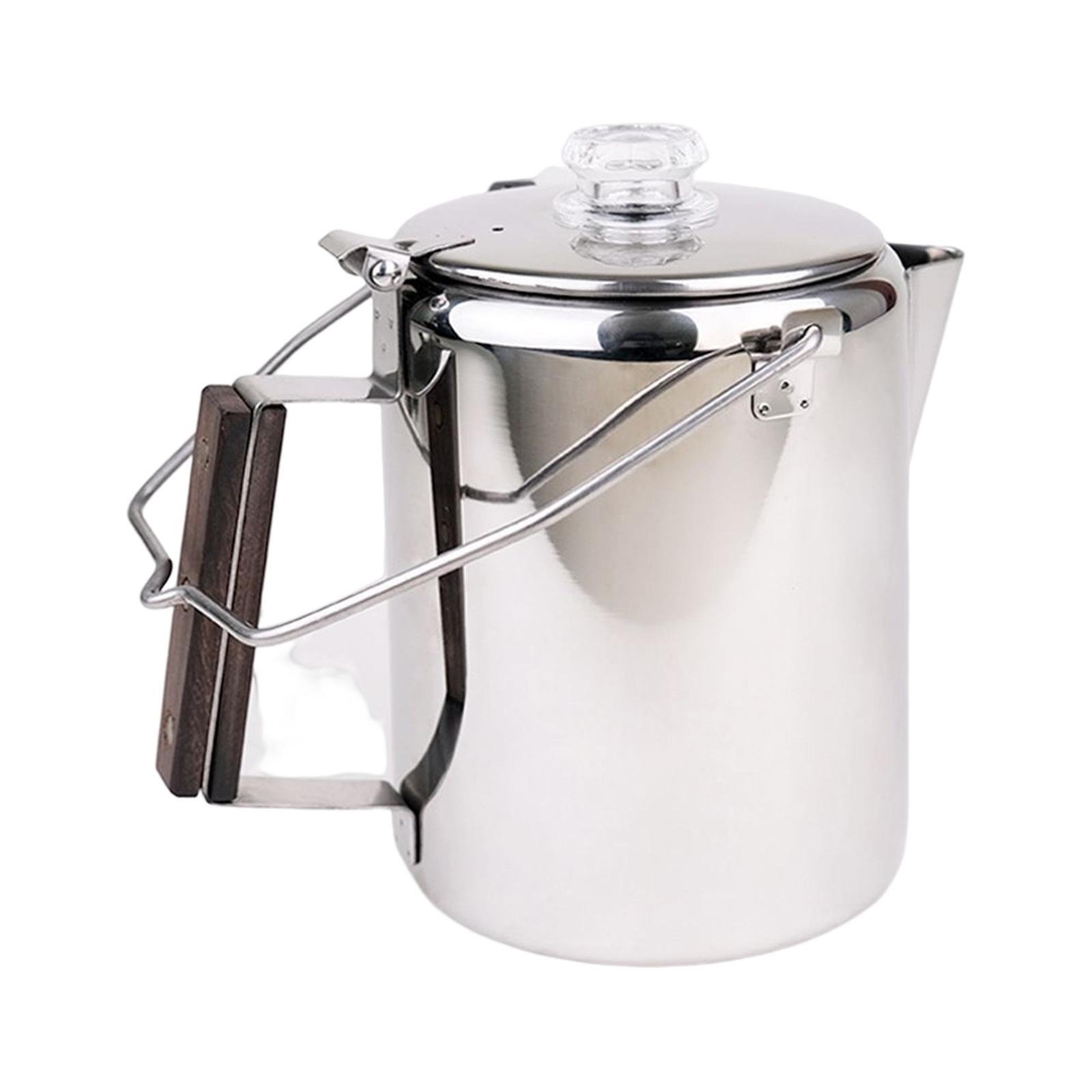 Coffee Percolator Camping, Durable Stainless Steel Campfire Coffee Brewer  Top, Camping Coffee Pot for Outdoor Brew Coffee Stovetop