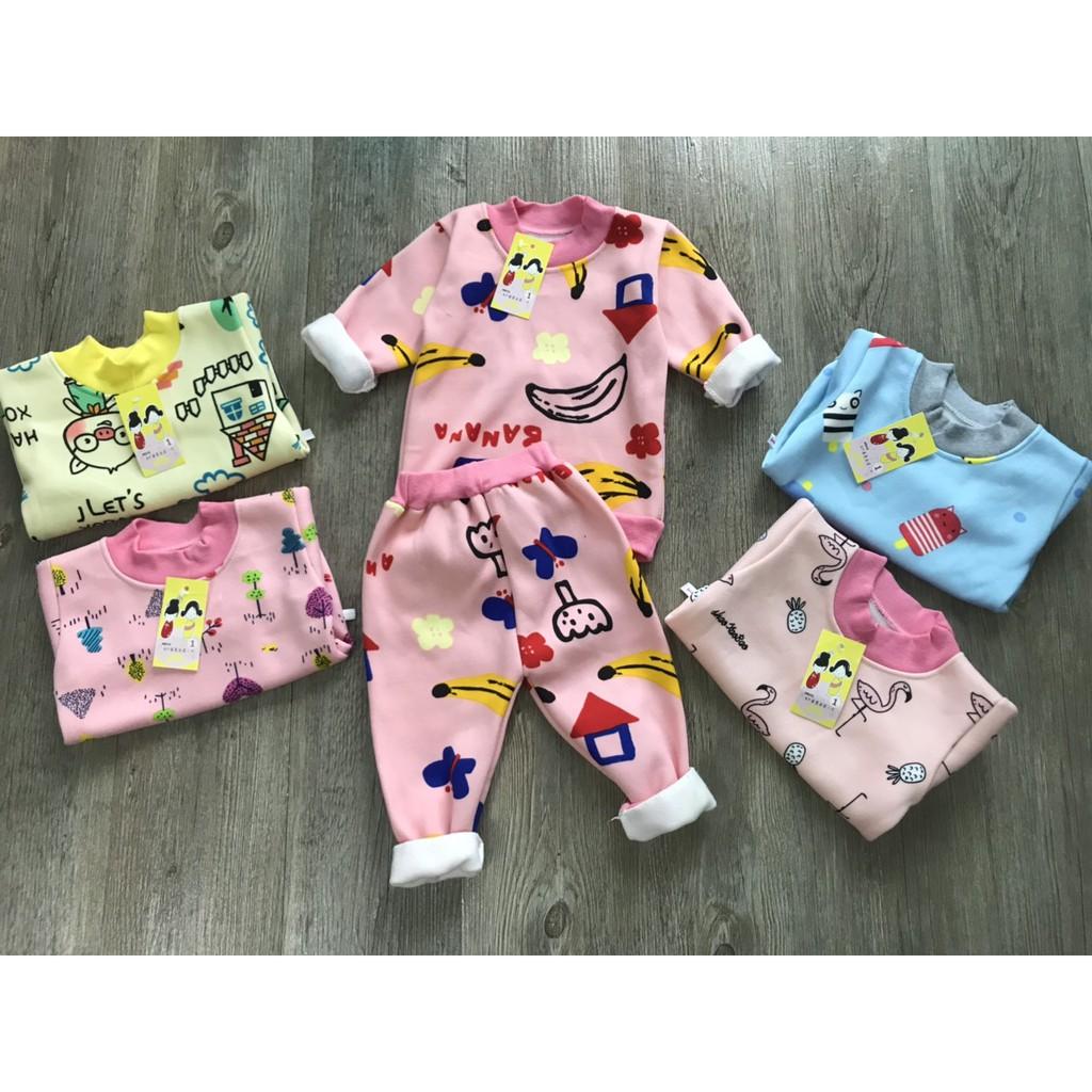 ÁO NỈ THU ĐÔNG CHO BÉ TRAI BÉ GÁI TỪ 0-15KG