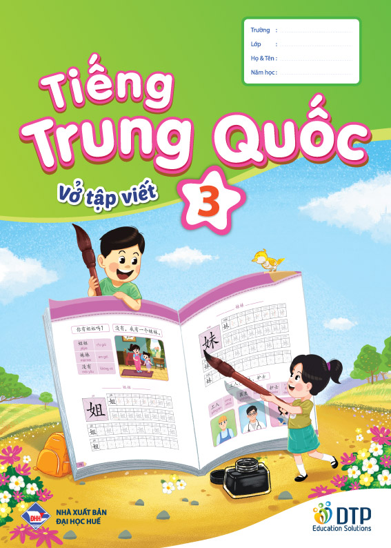 Sách - Dtpbooks - Combo tiếng Trung Quốc 3 (Sách bài học, sách bài học, vở tập viết)