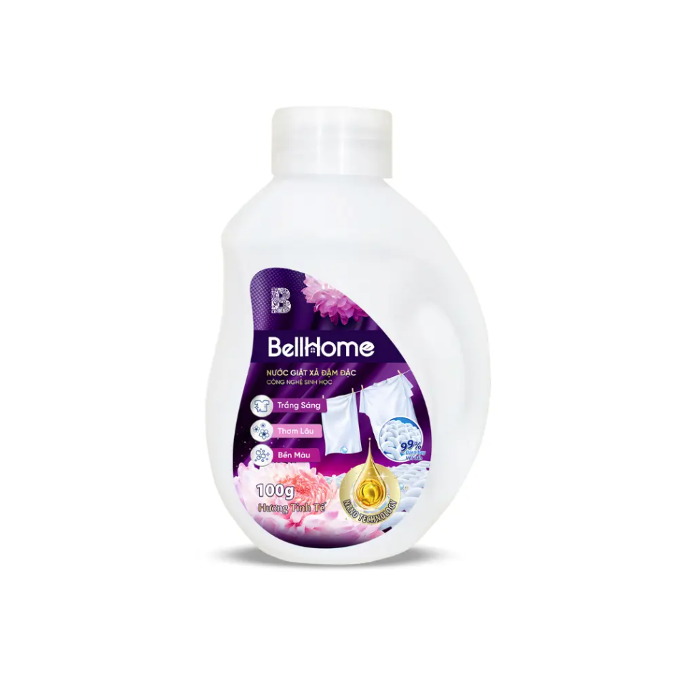 Nước Giặt Xả Công Nghệ Sinh Học Bell Home Hương Tinh Tế 100G