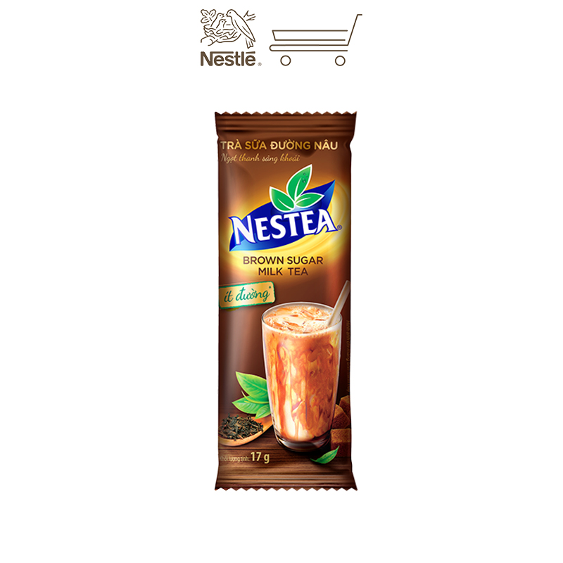 Trà sữa đường nâu Nestea (8 gói x 17g)