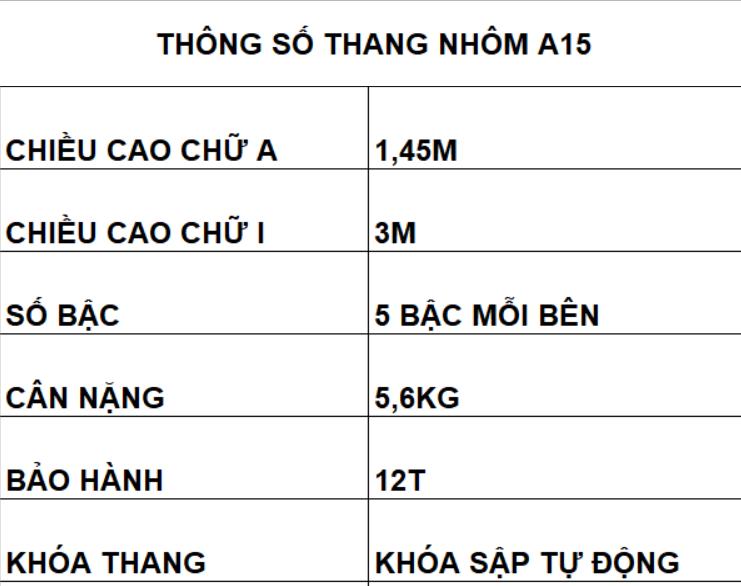 Thang nhôm Nikita - NIKA 15