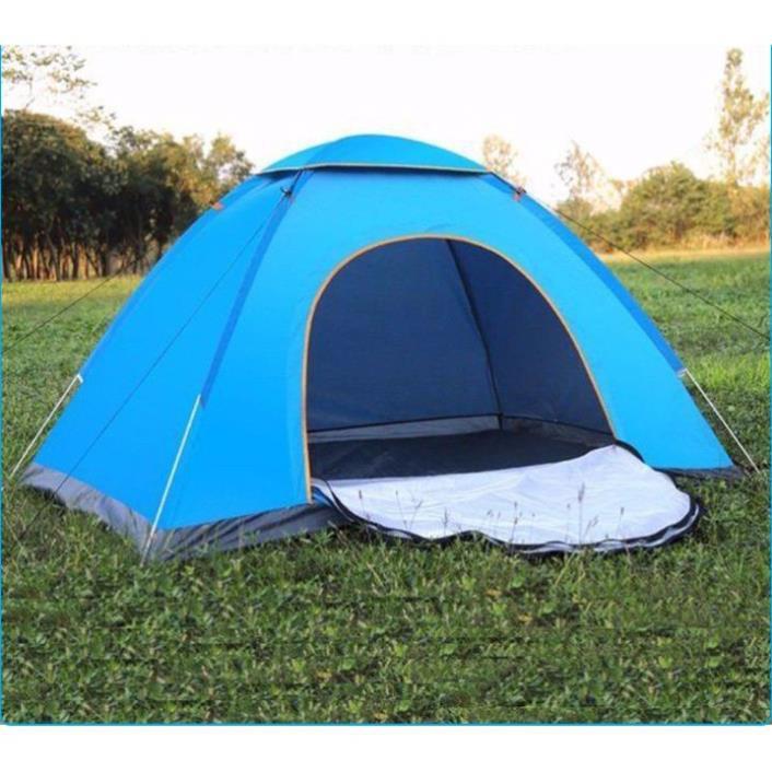 Lều cắm trại tự bung 135x200cm, 3 lớp chống tia UV