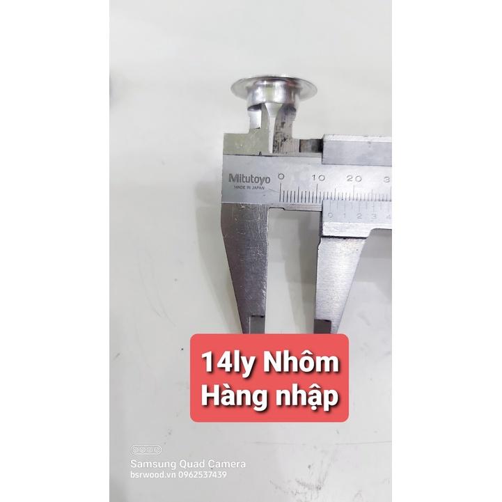 Khoen ore mắt cáo 10mm,12mm,14mm,17mm Bằng Nhôm bấm bạt, bấm túi giấy Túi 100 cái + long đền Khuy nhôm chuyên bấm bạt