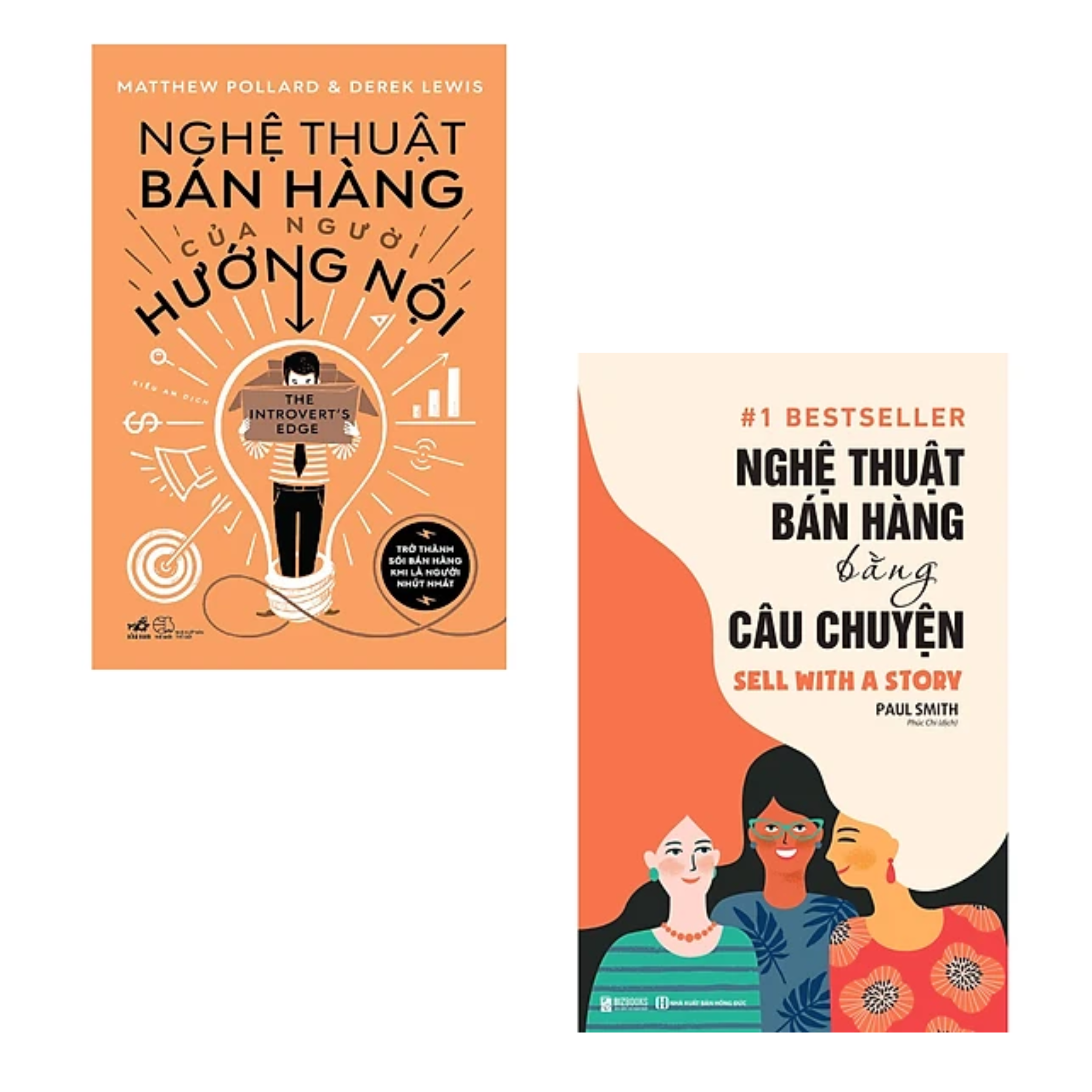 Combo 2 cuốn Nghệ Thuật Bán Hàng: Nghệ Thuật Bán Hàng Của Người Hướng Nội + Nghệ Thuật Bán Hàng Bằng Câu Chuyện