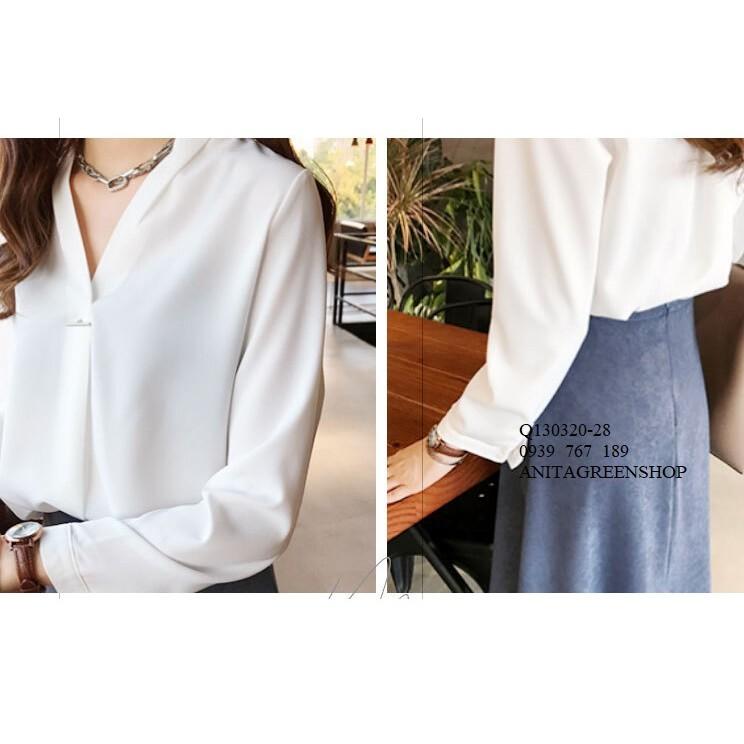 Q130220 ÁO KIỂU LỤA CÔNG SỞ