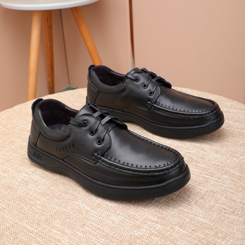 Giày da công sở, giày tây cỡ lớn Eu:45-46 cho nam cao to chân ú bè. Big size leather shoes - GT201