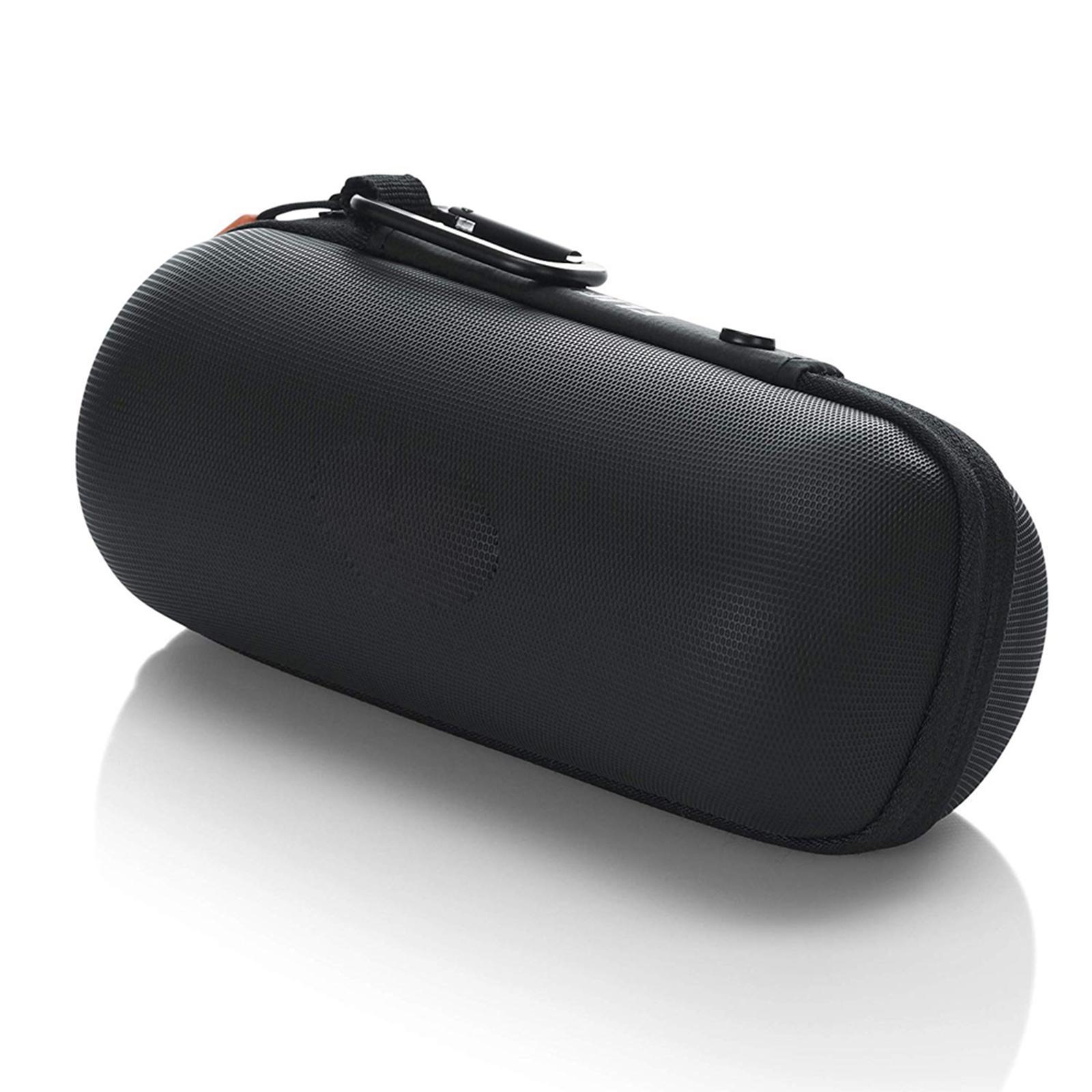 Zippered Hard Travel Case, Shockproof Anti Scratch W/Carabiner Splash Proof Storage Bag for JBL Flip 6 Bluetooth Speaker
