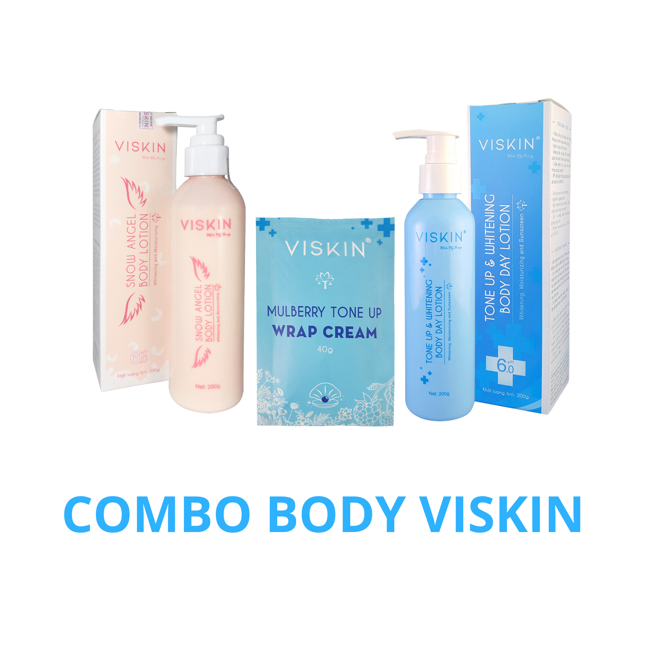 BỘ SẢN PHẨM DƯỠNG TRẮNG DA BODY VISKIN