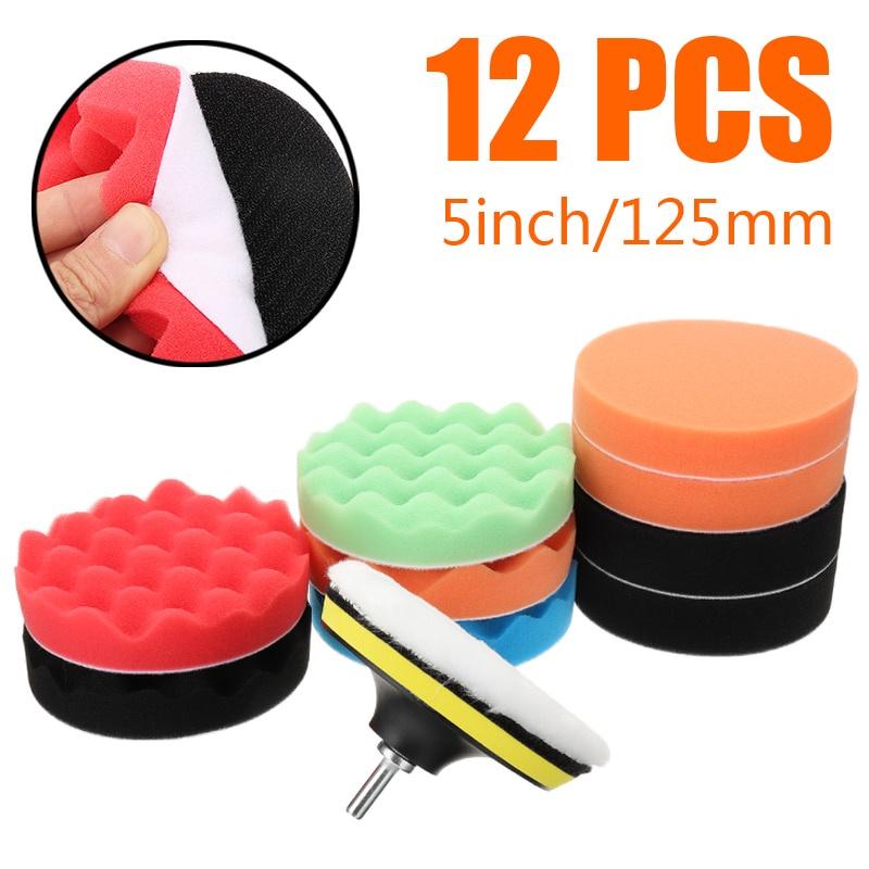 Set 12 Miếng Bọt Biển Đánh Bóng Xe Hơi