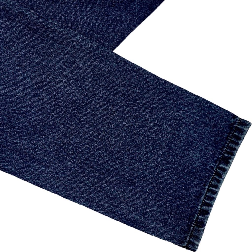 Viettien - Quần Jeans nam cao cấp dài Regular Màu Xanh đậm 100% Cotton Không giãn 6S7036