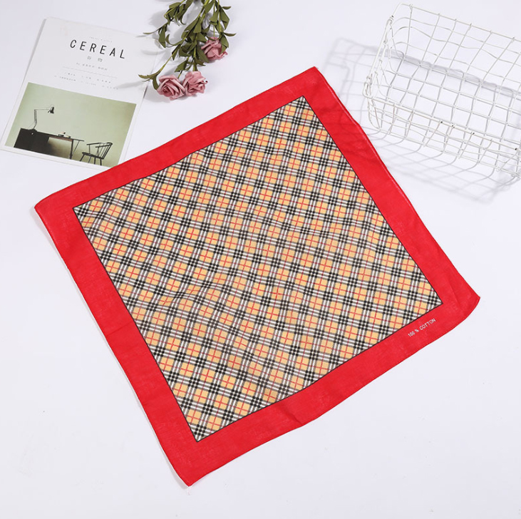 Khăn bandana turban kích thước 54x54cm nhiều mầu sắc - BDN07 Đen trắng