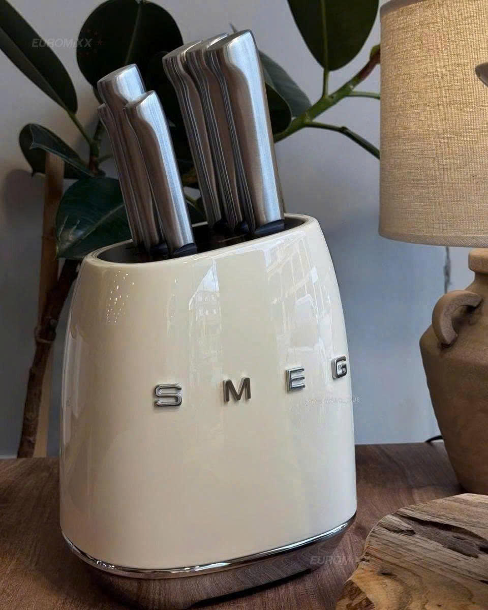 Bộ Dao Smeg KBSF02CR màu Kem hàng chính hãng
