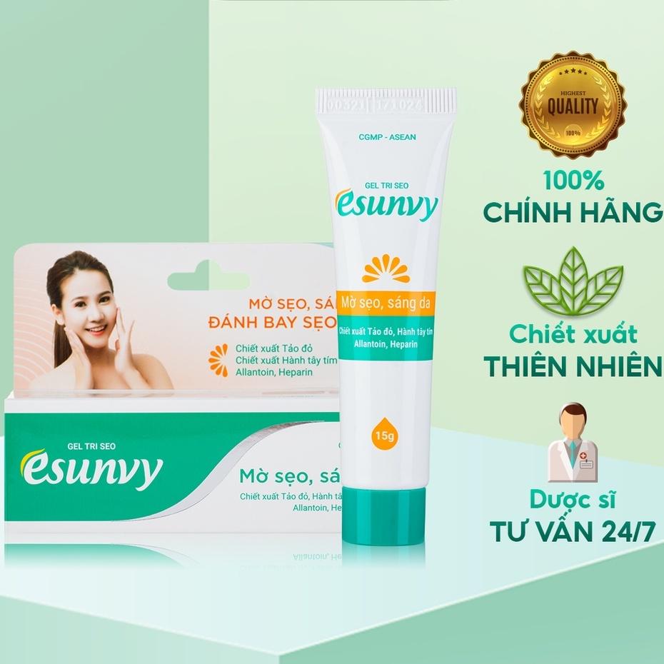 Gel Mờ Sẹo Esunvy Thành Phần Tự Nhiên Giúp Mờ Sẹo, Sáng Da Tuýp 15g - TMP015