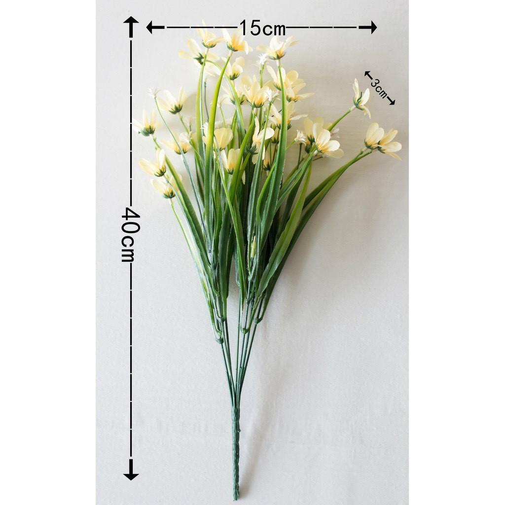 Hoa thuỷ tiên giả trang trí – Nhiều màu sắc – Cụm hoa dài khoảng 30 cm gồm 7 nhánh – Cây giả, hoa lụa decor
