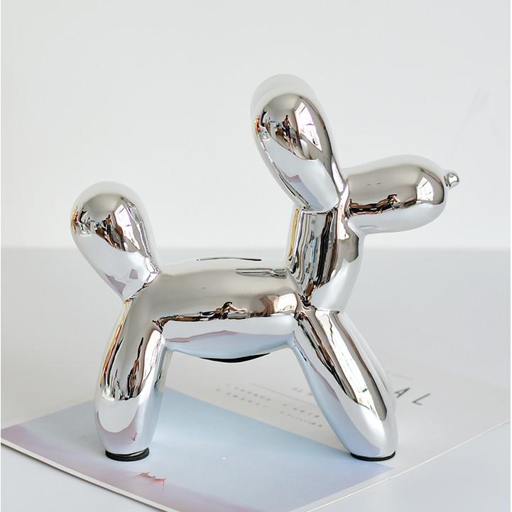 Tượng hoạ tiết 3D trang trí Shine Puppy Balloon - AsiaMart