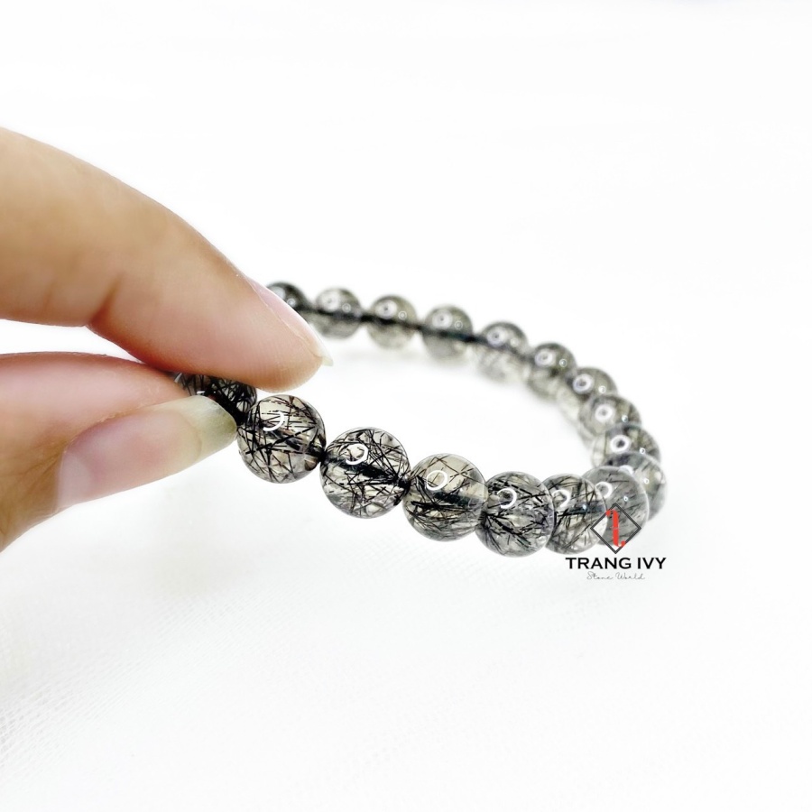 Vòng Tay Thạch Anh Tóc Đen Cho Nữ Mệnh Thuỷ Và Mệnh Mộc