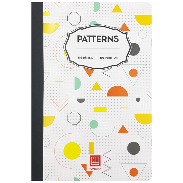 Sổ Patterns A4 - 300 Trang - Hồng Hà 4532 - Màu Trắng