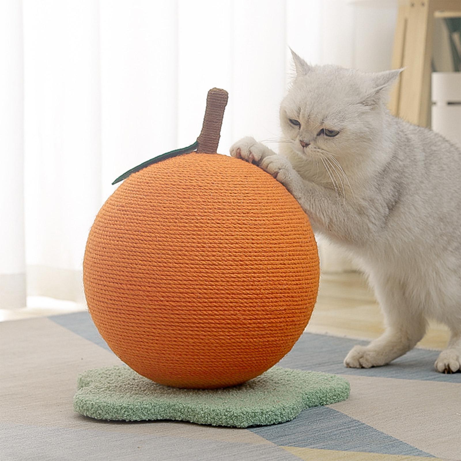 Cat Scratching Post w/ Ball Scratcher Toy Training Exercise Interactive Toy