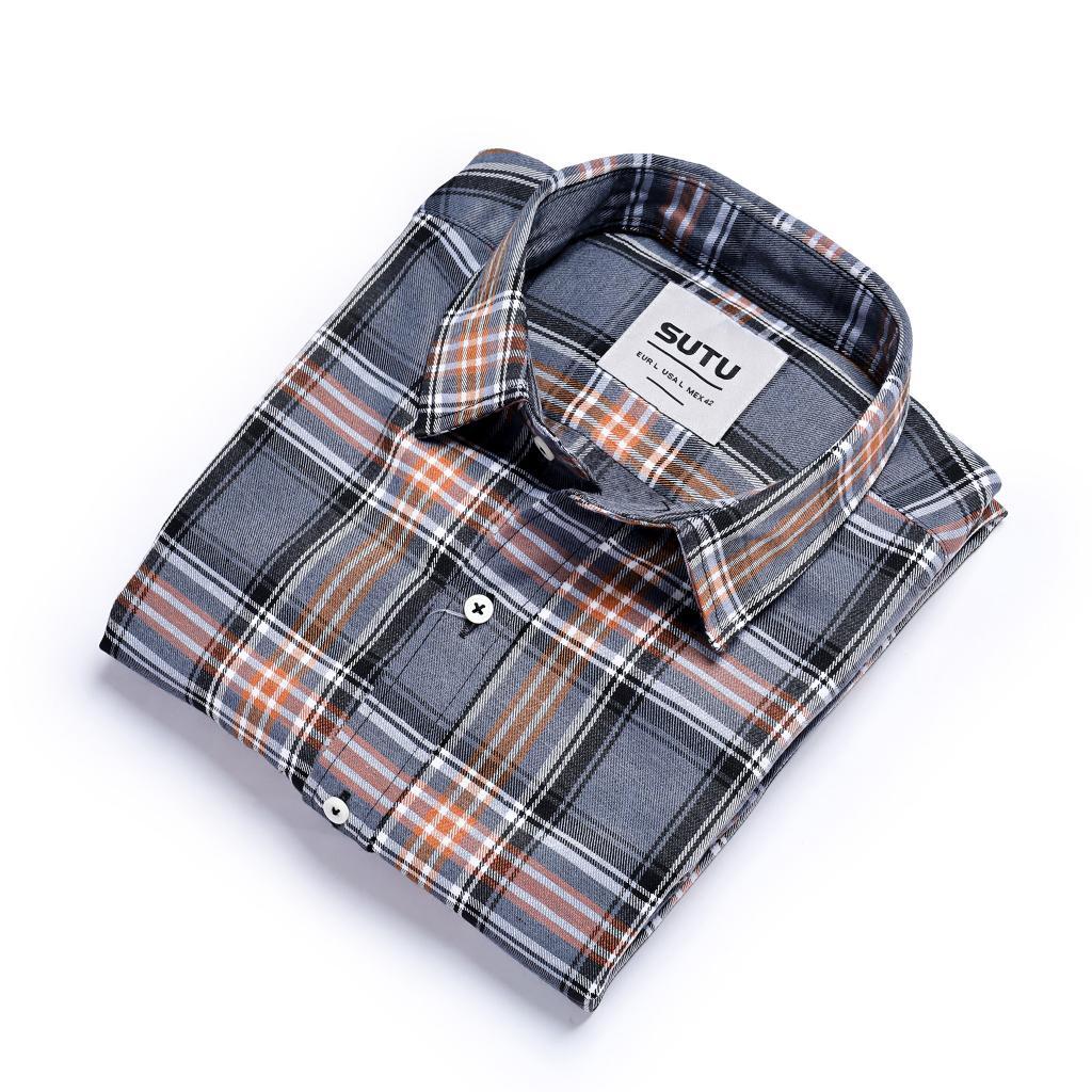 Áo Sơ Mi Flannel Caro Nam Khoác Trong và Ngoài SUTU Cao Cấp Basic Nhiều Màu Chất Vải Thoải Mái, Không Xù Lông | A3AC1S