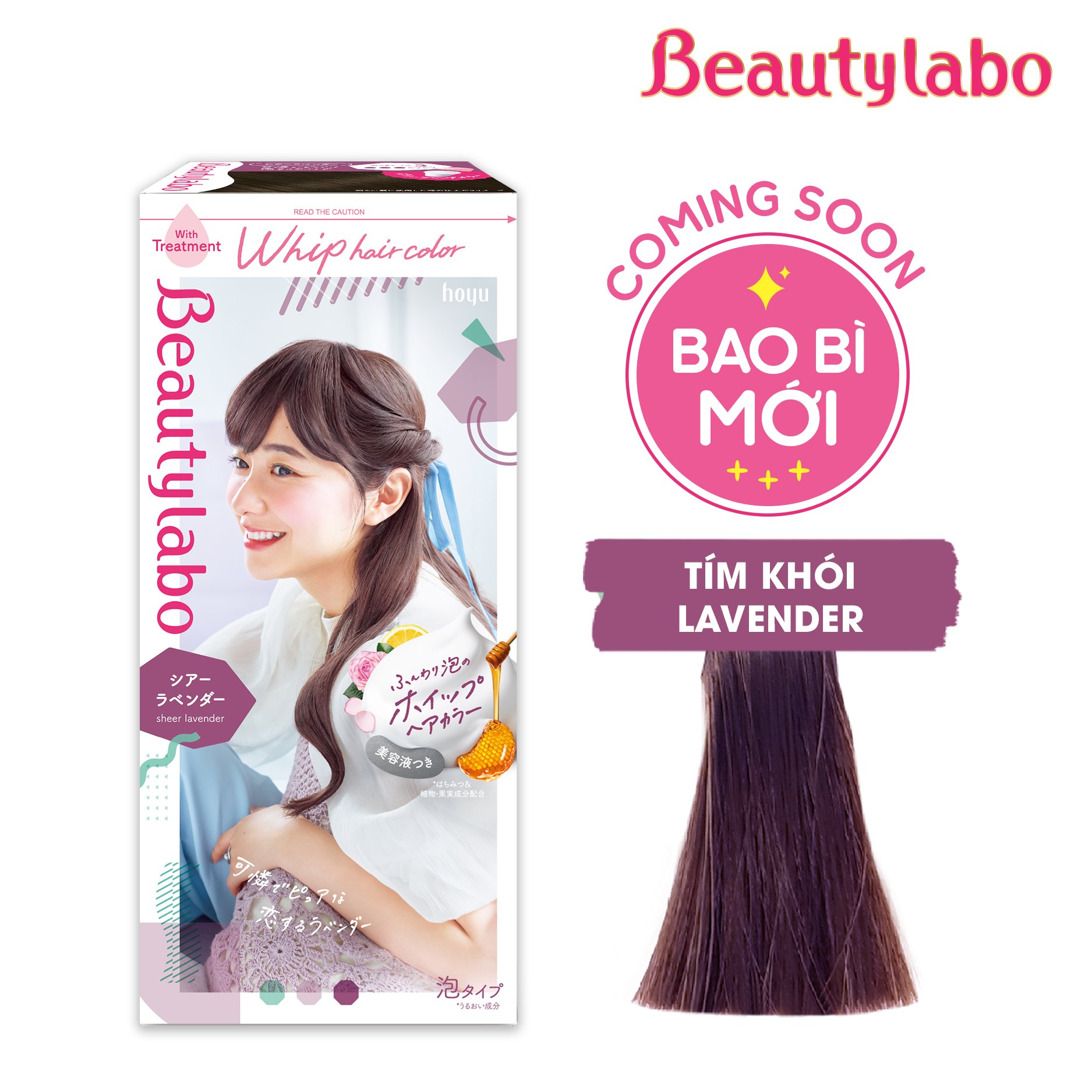 Thuốc nhuộm tóc tạo bọt Beautylabo – Whip Hair Color Nhật Bản