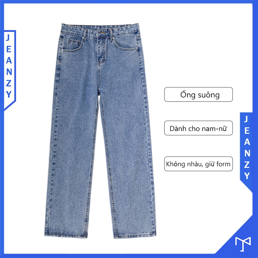 Quần jean ống suông nữ phong cách trẻ trung và năng động