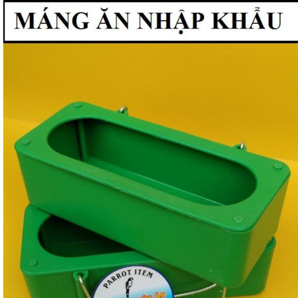 1 MÁNG ĂN CHỐNG VẢY NHẬP KHẨU (màu xanh) CHO YẾN PHỤNG, LB, COCKATEIL, CHIM CẢNH, MANH MANH, BẢY MÀU