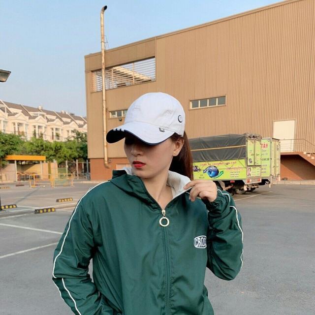 Áo khoác dù nữ chạy hai sọc tay