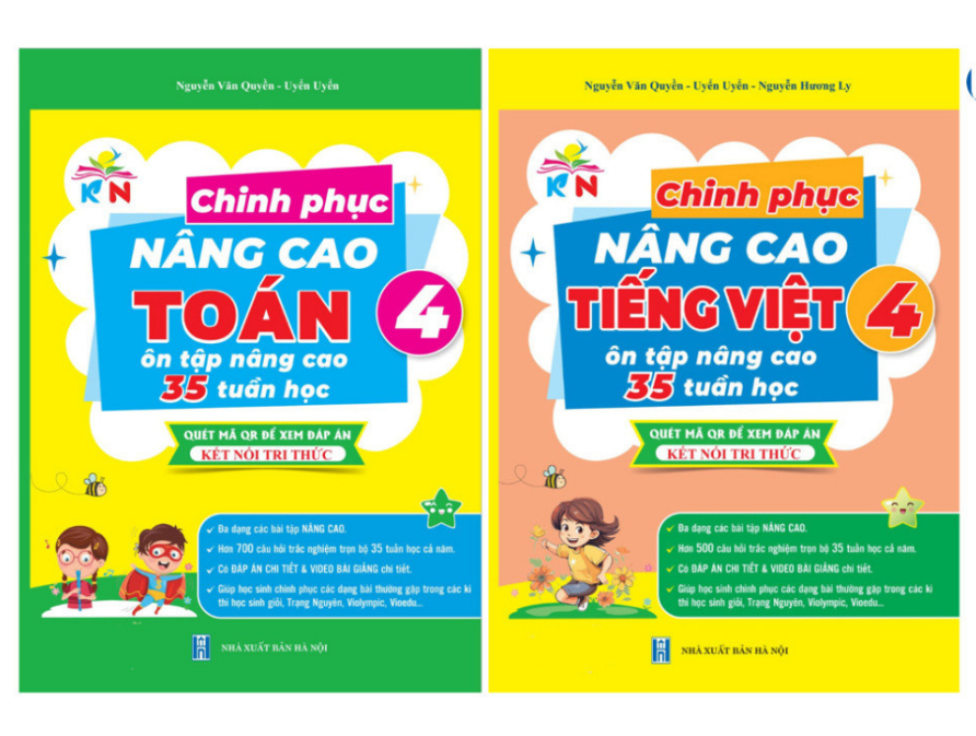 Sách - Combo Chinh Phục Nâng Cao Toán + Tiếng việt Lớp 4 - Kết Nối