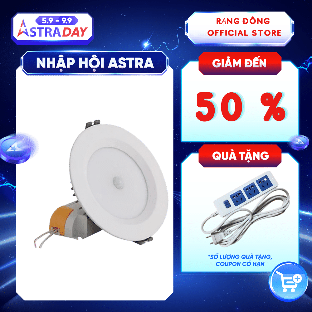 Đèn LED âm trần Downlight Đổi màu D AT02L ĐM 90 7W