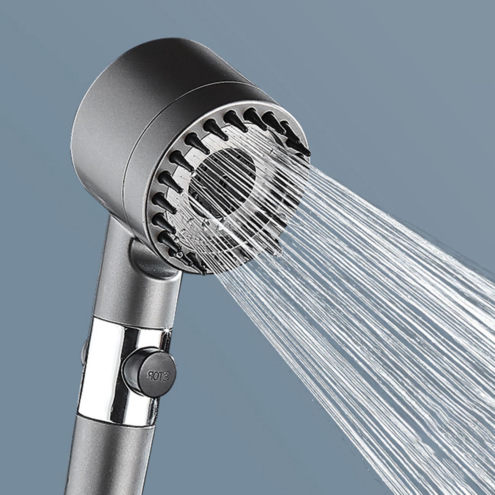 High Pressure Shower Heads 3 Spray Settings Pressurized  Water Saving Spraying Head Handheld Spray for Massage Bathing SPA Hotel