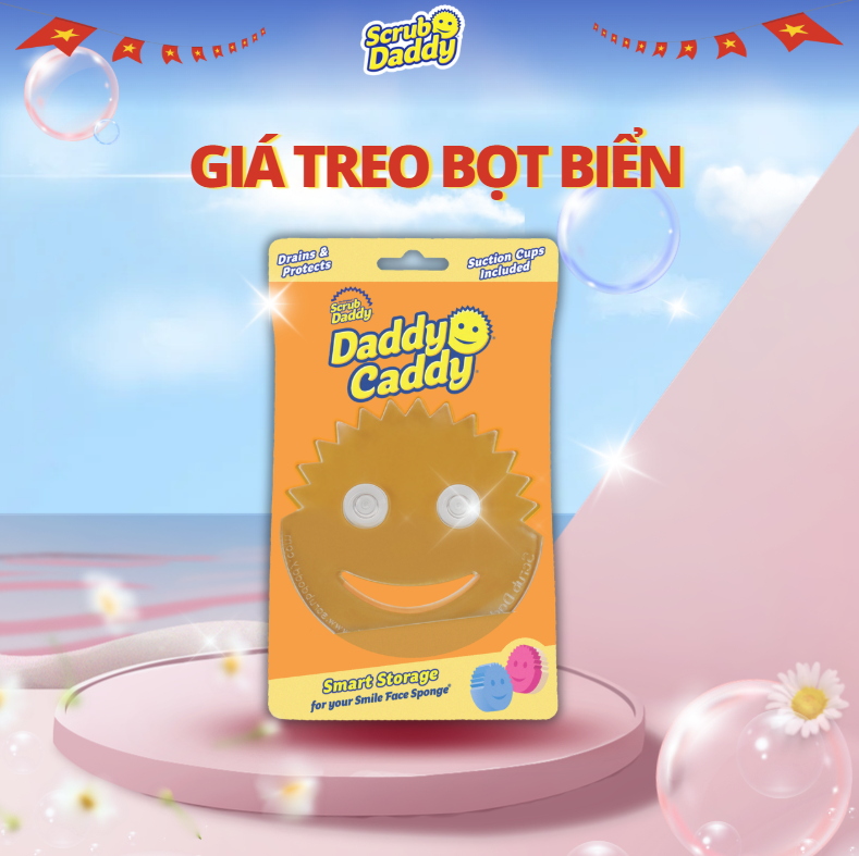 Giá treo cho miếng bọt biển Daddy Caddy dành cho Scrub Daddy và Scrub Mommy