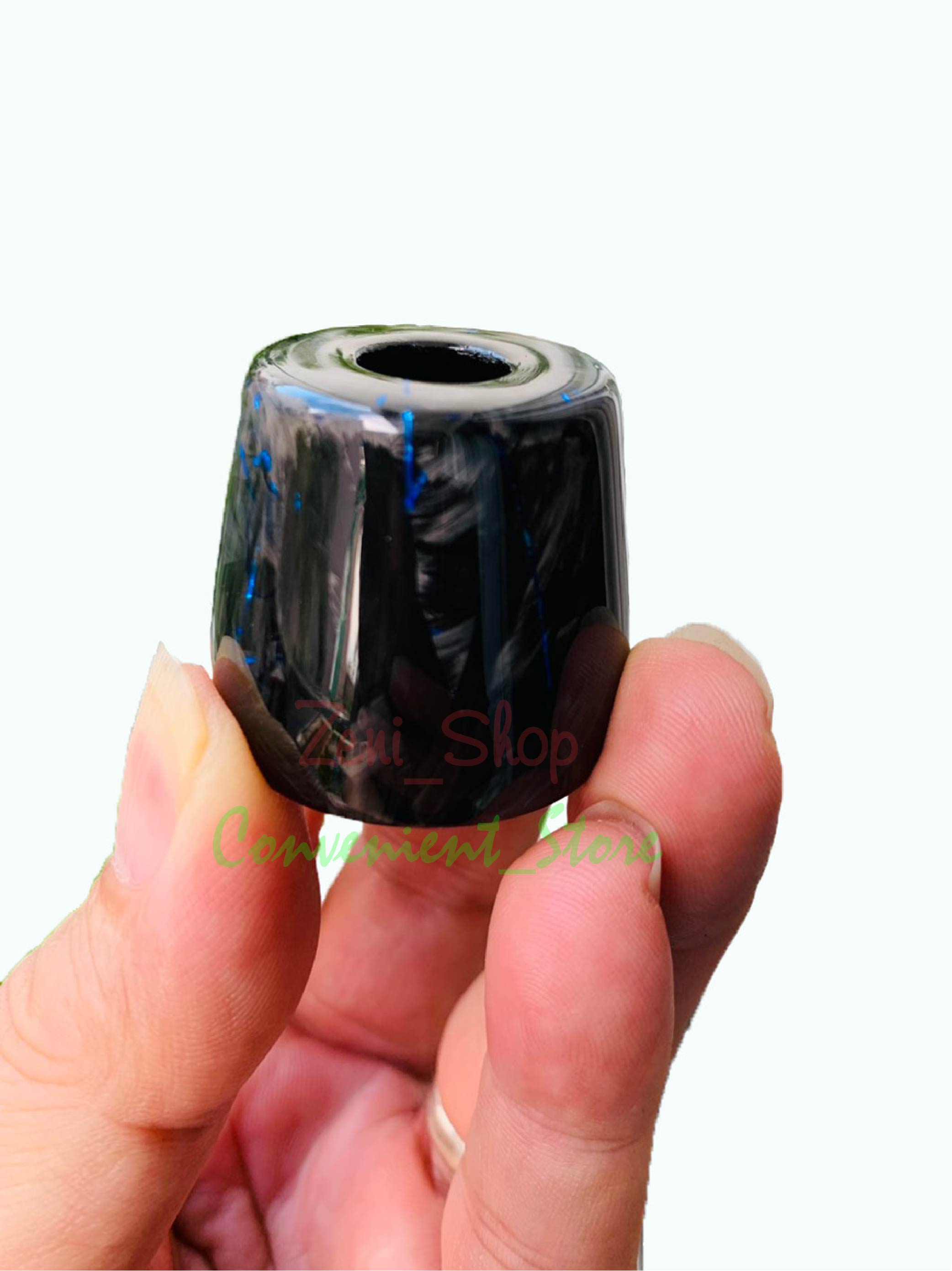 Gù Carbon Fiber Forged trung_sợi xanh_chống rung tay lái_1 cặp