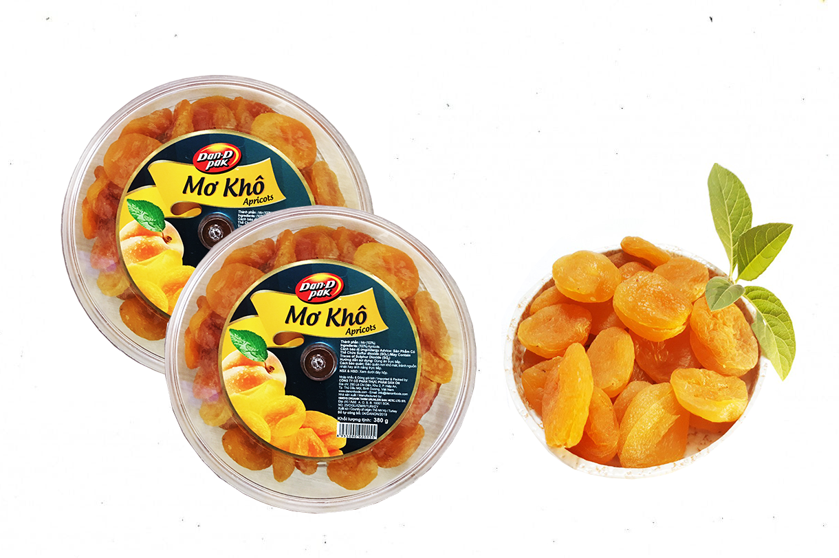 COMBO 2 HỘP MƠ KHÔ THỔ NHĨ KỲ 380GR DAN D PAK sử dụng công nghệ sấy lạnh hiện đại bậc nhất thế giới, hoàn toàn tự nhiên, không sử dụng chất bảo quản, không tẩm ướp, phù hợp cho người bệnh cần kiêng đường