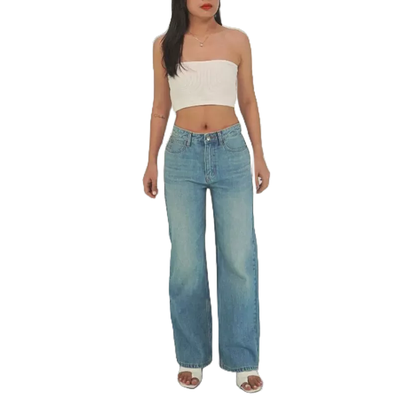 Quần Jean Cạp Thêu P18, Quần bò cạp cao bigsize, co giãn Cao Cấp, Trẻ Trung - thương hiệu Samma Jeans.