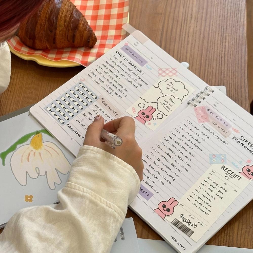 Sổ Lò Xo A5 - Kẻ Caro - 160 Trang 70gsm - Land Of Too-Shy - Campus RN-A5G160LTS-02