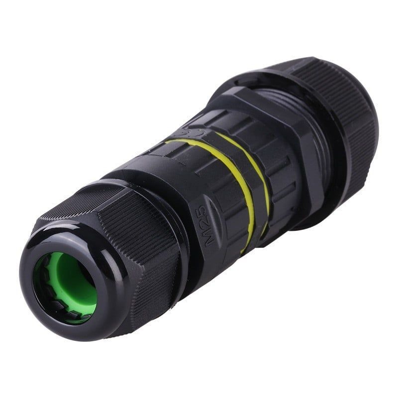 Đầu nối điện chia 2 dây chống nước IP68 2 lõi chính hãng E-Weichat EW-M25-3T. Có bảo hành
