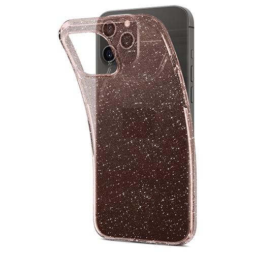 Ốp Spigen Liquid Crystal Glitter For IPhone 12/ 12 Pro tương thích với sạc không dây Hàng Chính Hãng